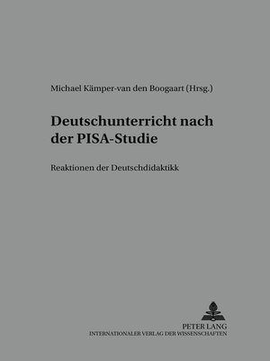 cover image of Deutschunterricht nach der PISA-Studie